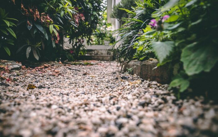 revêtement allée jardin